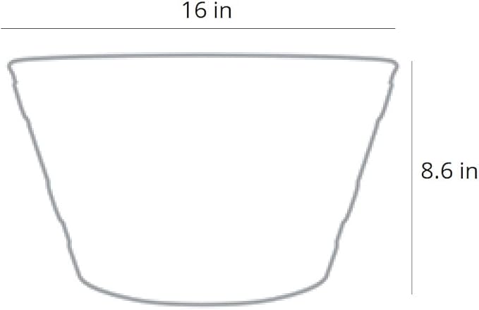 The HC Companies Whiskey Barrel Planter - Decorative Garden Pots - Indoor & Outdoor Resin Planters - Weather-Resistant Planting Pots (16” Aged Oak)