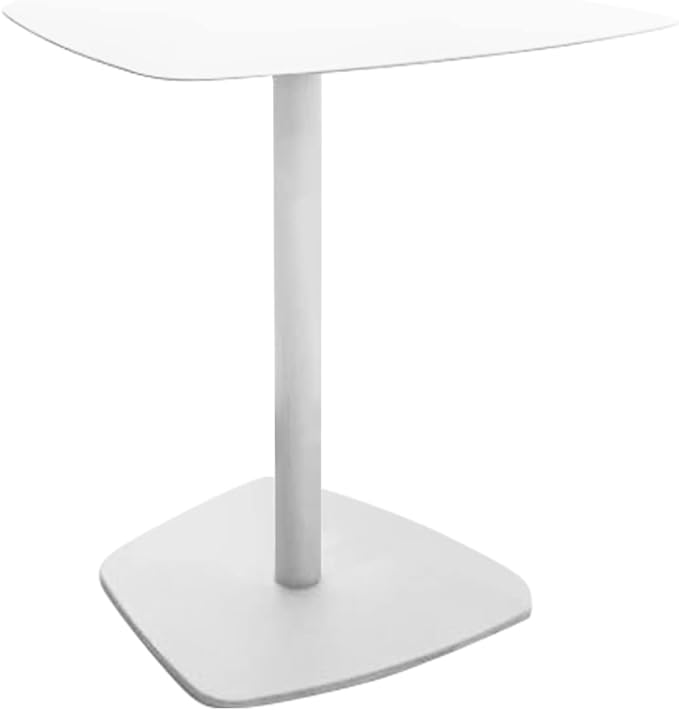 C Table End Table,Tray Metal Sofa Side Table, Accent Coffee Table, Waterproof and Anti-Rust Outdoor&Indoor Snack Table, White (Model B)