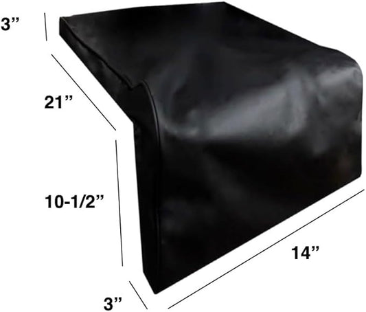Windproof Covers 14” Heavy Duty Premium Quality Vinyl Grill Cover to fit Turbo Double Side Burner Built-in