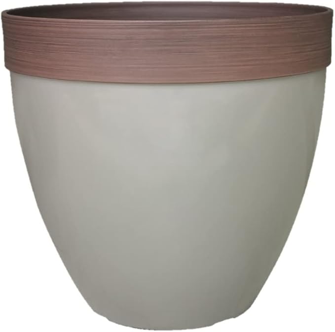 Southern Patio Hdr-077107 Hornsby Planter, Resin, Taupe