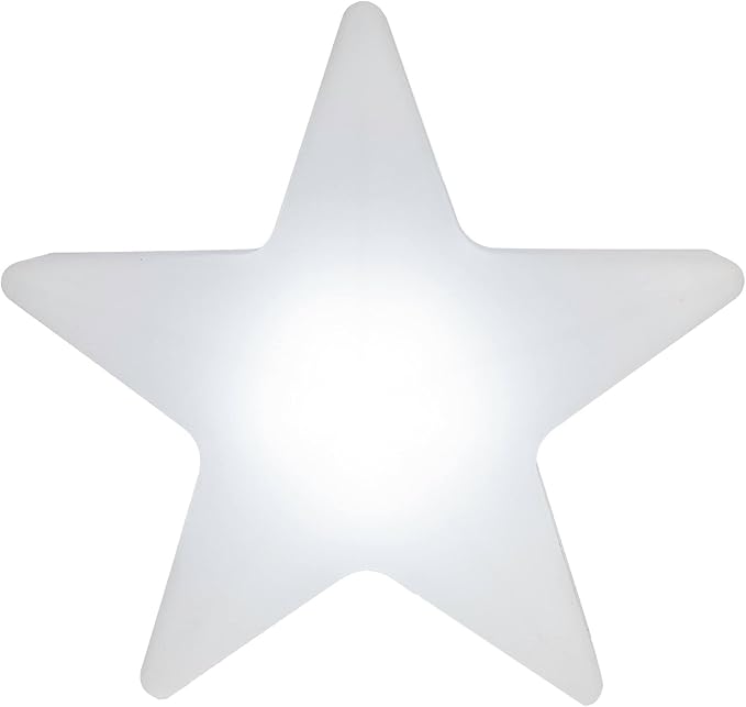 Novelty Lights 16 Inch RGB Star Rechargeable Night Light, Waterproof Mood Lighting with Remote Control, Color-Changing Glow Star for Indoor/Outdoor Use