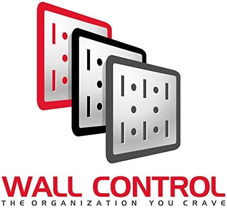 Wall Control Pegboard Organizer 4 ft. Metal Pegboard Standard Tool Storage Kit with Gray Toolboard and Red Accessories