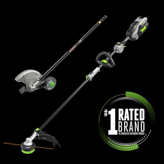EGO Power+ MHC1603 Multi-Head Combo Kit 16-Inch 56-Volt Carbon Fiber String Trimmer with POWERLOAD & 8-Inch Carbon Fiber Edger Attachment & 56-Volt Power Head, 4.0Ah Battery and 320W Charger Included