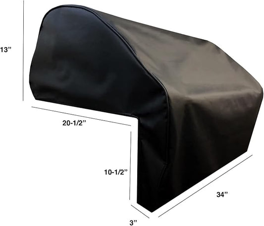 Windproof Covers 34 inch Heavy Duty Premium Vinyl Grill Cover to fit Coyote Built-in Grill