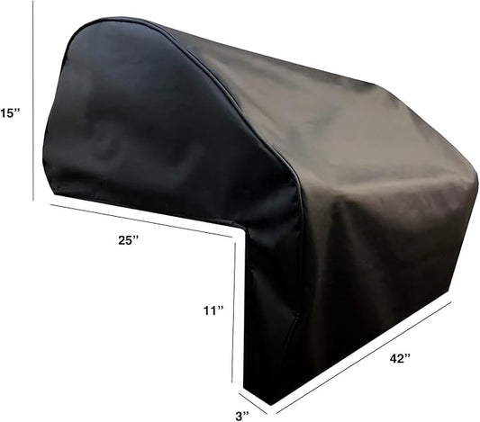 Windproof Covers 42 inch Heavy Duty Premium Grill Cover to fit XO Pro Luxury Built-in Grill