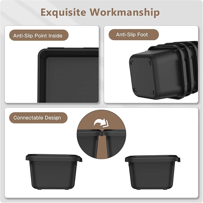 【𝟲𝗦𝗜𝗭𝗘 & 80PCS】A-LUGEI Tool Box Organizer【Fits 100+ Tools】 Black Garage Organization and Storage Tray Divider Set, Desk Drawer Organizer, Toolbox for Rolling Tool Chest Cart WorkBench Small Part