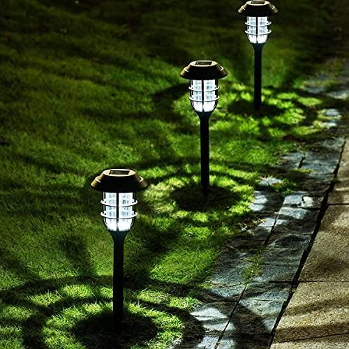 SOLPEX Solar Lights for Outside, Solar Outdoor Pathway Garden Lights Waterproof, Solar Powered Landscape Lighting for Yard, Garden, Pathway, Patio, Porch, Walkway, Driveway, 8 Pack(Cold White)