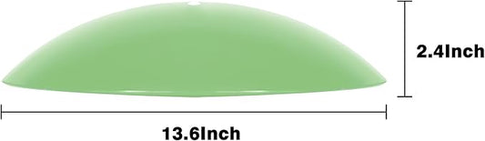 13" Bird Feeder Rain Guard, Hummingbird Feeder Shade Dome Cover, Hanging Baffle for Bird Feeder Pole,Smart Birds Feeder's Umbrella(Light Green), 4 Pack