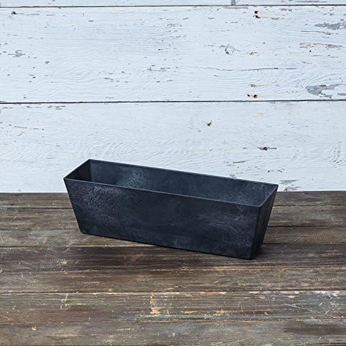 ArtStone Ella Flower Box, Black, 21.5-Inch, 36228