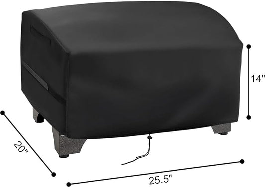 Tabletop Grill Cover for Cuisinart CPG-256 & CGG-306 Portable Electric Smoker, 8-in-1 Portable Wood Pellet Grill Cover for NXR 3 Burner Gas Grill, Waterproof Dustproof Cover for Grill Smoker