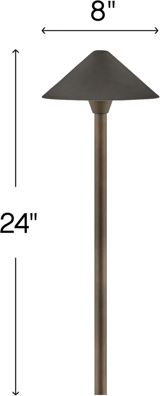 Hinkley Springfield 16019OZ-LL Large LED Low Voltage Landscape Pathway Light - 12v, Dimmable, Aluminum - Oil Rubbed Bronze