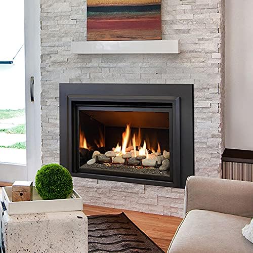 Stanbroil 24pcs Light Weight Ceramic Fiber Pebble Stones for Fire Pit and Fireplace - Grey