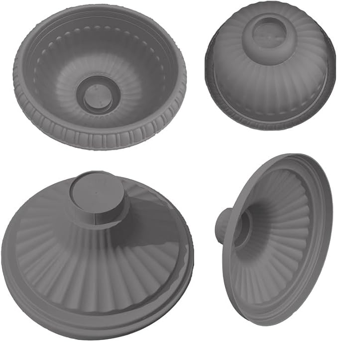 Bloem Grecian Urn Planter 12" Charcoal Gray