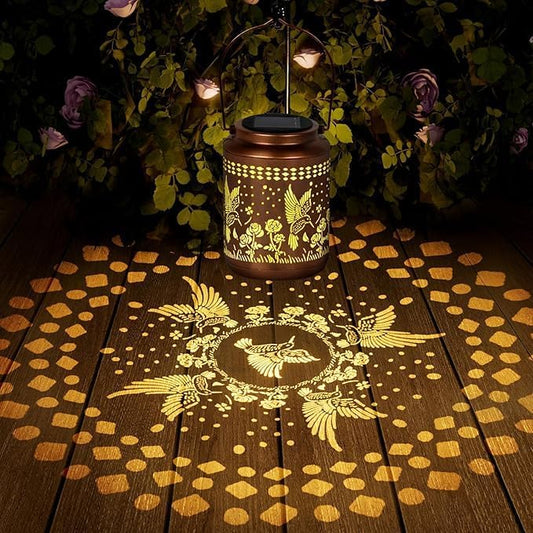 Hummingbird Solar Lantern Outdoor Hummingbird Decor Garden Decor Waterproof Decor Light Hanging Solar Lights Yard Decor, Christmas Gifts, Gifts for Women, Gifts for Mom, Gifts for Grandma