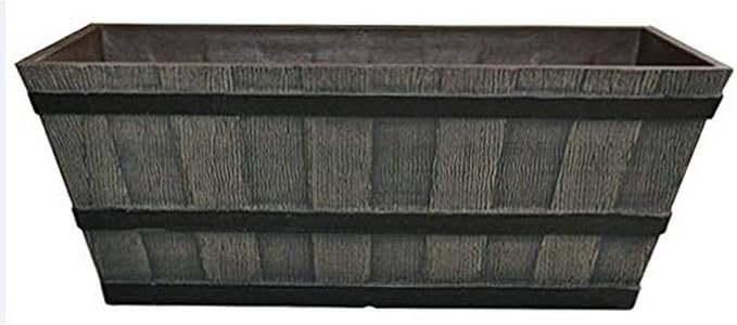Gardener Select WBT22-011 Whiskey Barrel Trough Planter, 22"