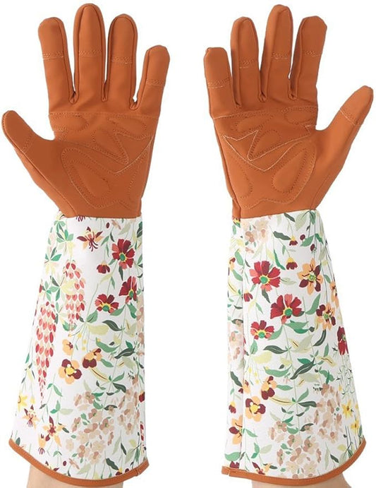 Ruibo Rose Pruning Gardening Gloves Thorn Proof/Puncture Resistant Long Garden Gloves Protect Hands and Arms for Women