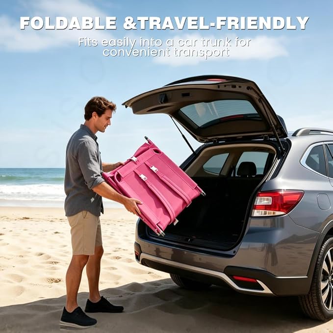 SUNNYFEEL Tanning Chair with Canopy, Face Down Lounger with Backpack Straps | 2-Pack Tanning Chair with Canopy, Face Down Lounger with Backpack Straps