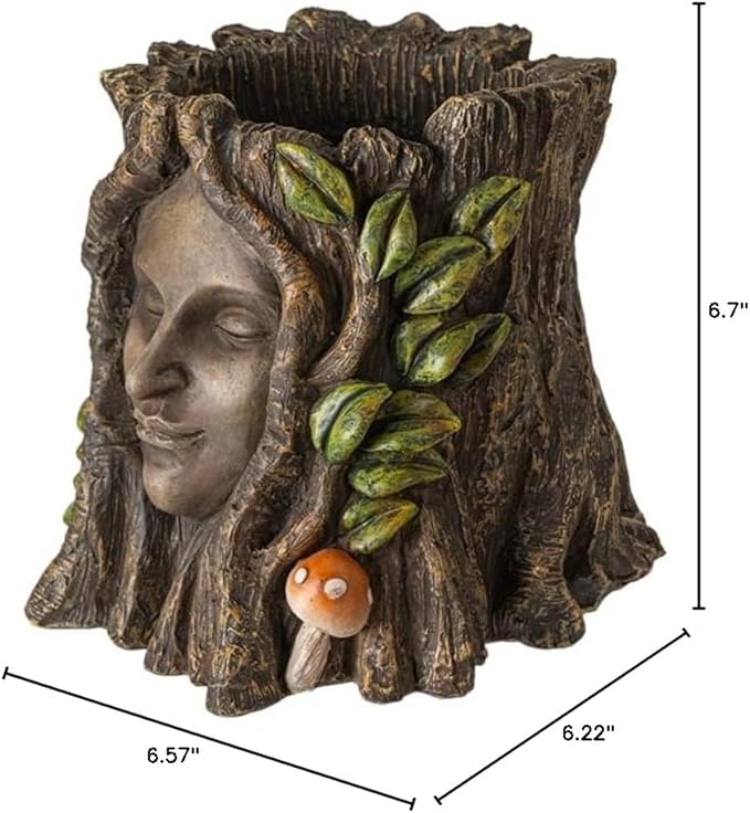Pacific Giftware Tree ENT Planter, Face Planter Pot, Indoor/Outdoor ENT Planter, Face Garden Decor for Lawn, Patio or Home.