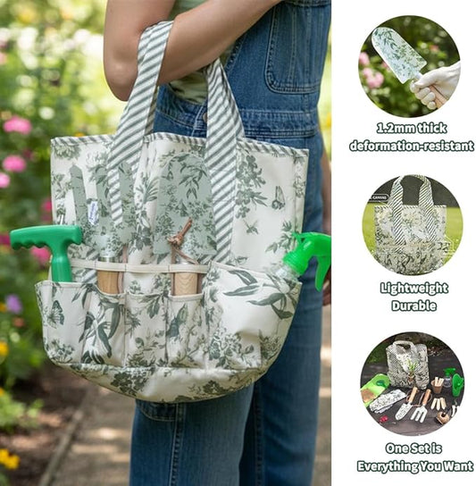 Gardenwind 32pcs Gardening Tools for Women Heavy Duty Gardening Tools Set with Fashion and Function, Water Proof Garden Tool Set, Gardening Gifts for Women