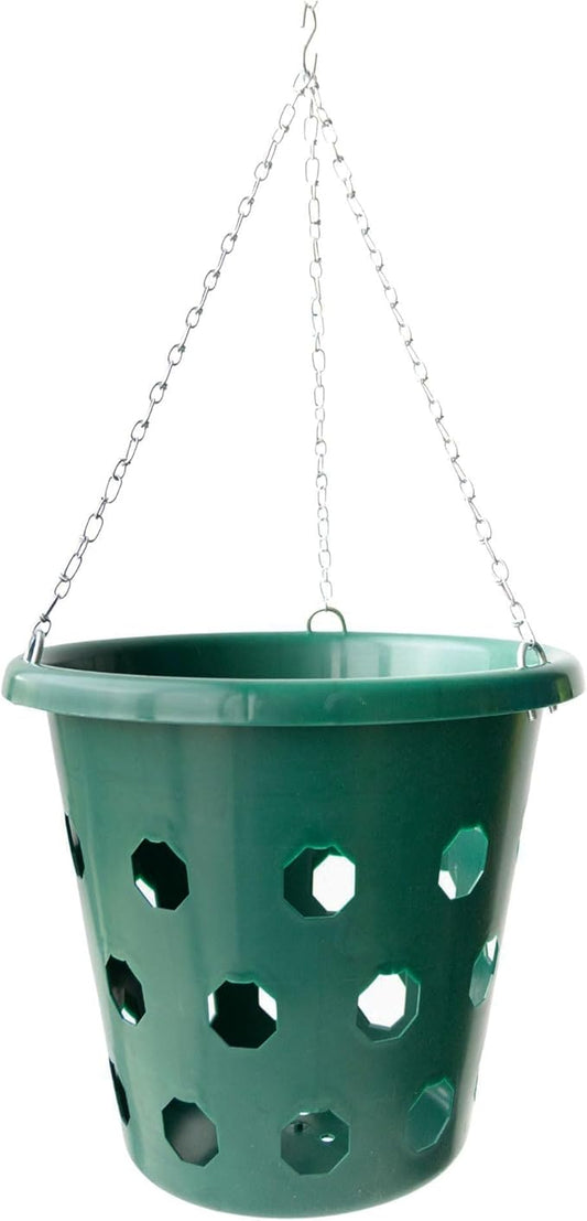 Bloom Master Hanging Baskets - 6 Gallon (3 Pack) - Large Hanging Planters for Outdoor Plants - Use as a Hanging Flower Basket, Strawberry Planter, Herb Planter, More - Hanging Pots for Plants Outdoor