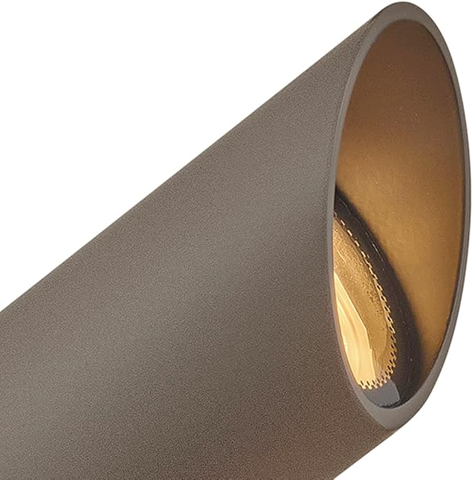 Hinkley Landscape Lighting 1536TXB Spot Light - MR16 LED Bulb Required, 50w - Textured Brown Clear Lens