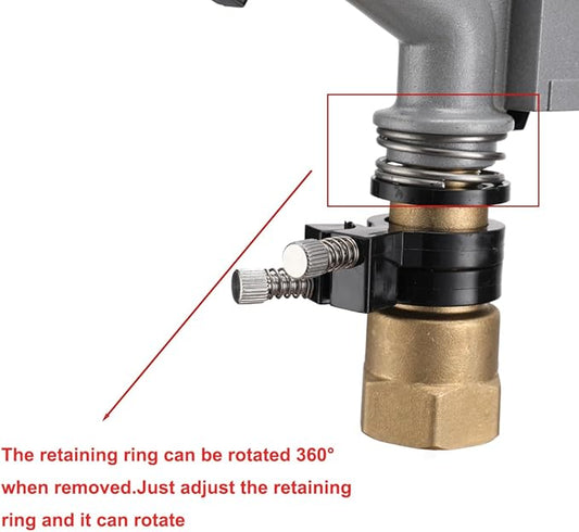 Impact Gun Sprinkler Large Area Water Irrigation Tool, Agriculture Farm Lawn Sprinkler 360 Adjustable Rain Spray Gun, 2 PCS