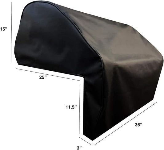 Windproof Covers 36 inch Heavy Duty Premium Vinyl Grill Cover to fit Wolf Built-in Grill