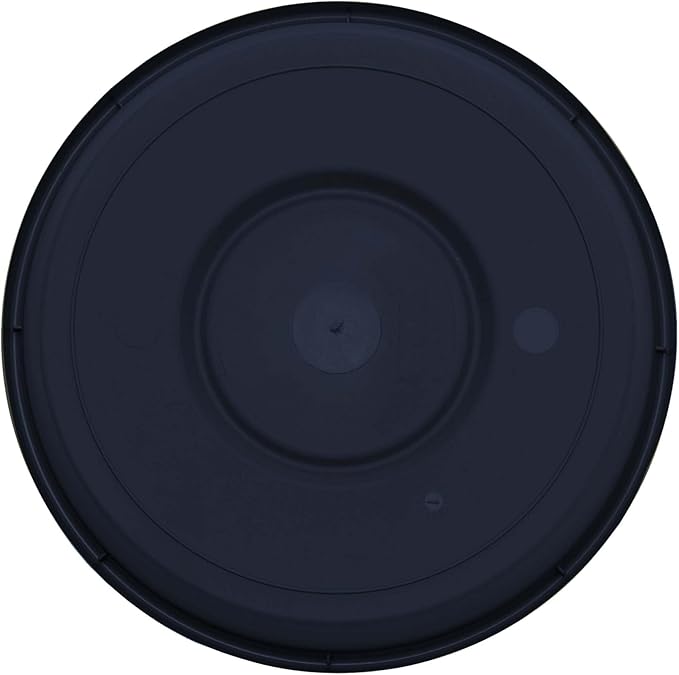 Bloem Terra Resin Saucer Tray: 11.25" Bottom Width - Navy Blue - Matte, Durable, Ribbed Bottom, Indoor and Outdoor, Fits 14" Terra Pots