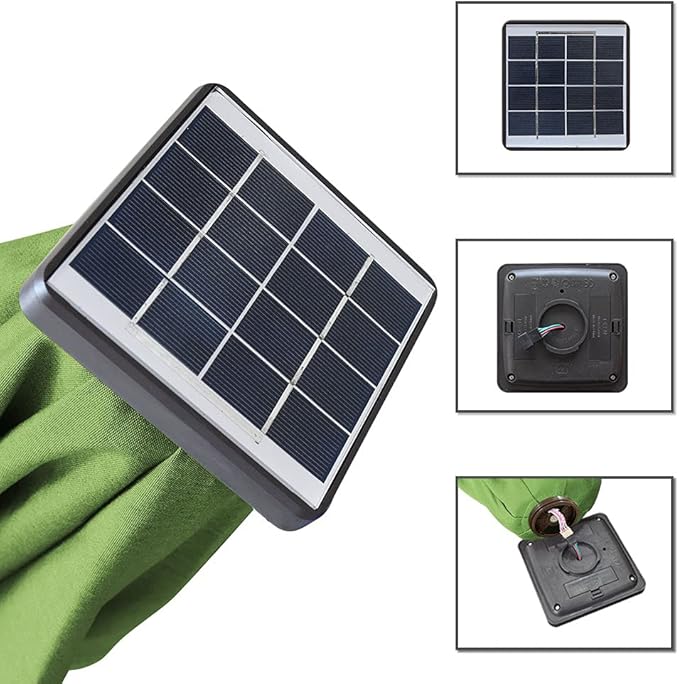 EliteShade USA 10-Year-Non-Fading Solar 9ft 3 Tiers Market Umbrella with 80 LED Lights Patio Umbrellas Outdoor Table with Ventilation,Macaw Green