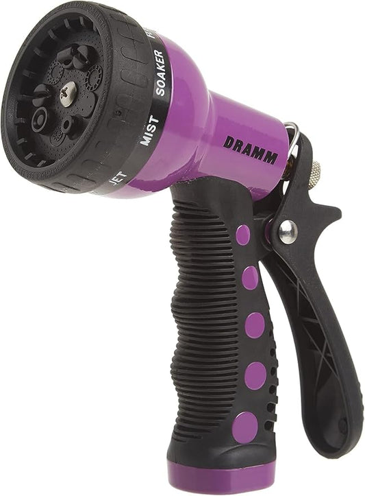 DRAMM Watering and Tool Set Includes 9-Pattern Revolver Spray Gun, 9-Pattern ColorStorm Turret Sprinkler, and Colorpoint Compact Shear, Berry
