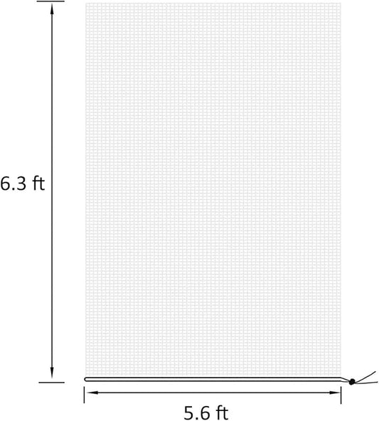 2pcs 5.6x6.3ft Garden Netting Bags with Drawstring Plant Mesh Cover Protect Vegetable Fruit Trees from Insect Birds