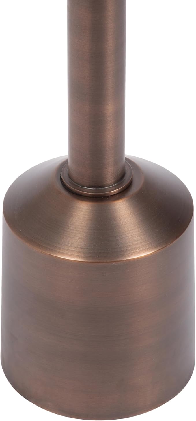 Kate and Laurel Cannings Modern Metal Round Side Table, 14 x 14 x 24, Antique Bronze, Transitional Sculptural Indoor Plant Stand with Pedestal Base for Living Room End Table or Bedroom Nightstand