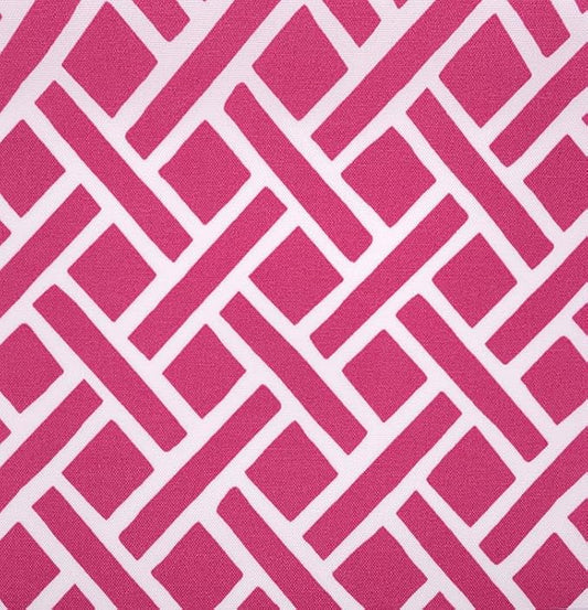 RSH DECOR Deep Seating Cushion with Pillow Back | 24” x 23” Seat | Water and Fade-Resistant Spun Fabric | Outdoor Chair Cushion Set for Patio Furniture | Midnight Melody Pink Geom