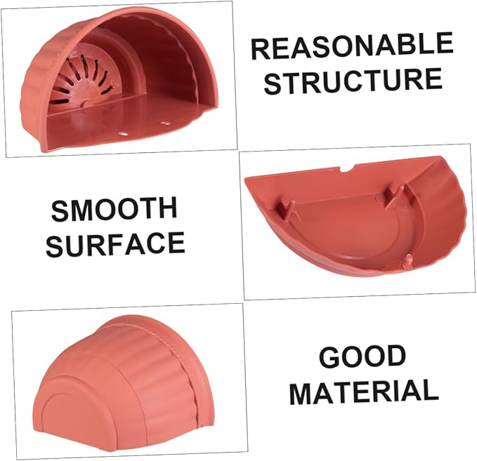 BESPORTBLE Elegant Wall Flower Pot Plastic Material Imitation Leather Design Wall Hanging Vase