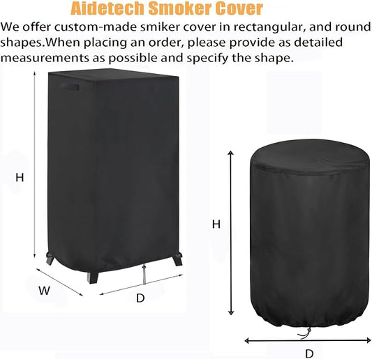 Smoker Cover, Heavy Duty Waterproof Outdoor Grill Electric Smoker Covers-Customized
