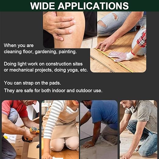 Gardening Knee Pads for Women, Soft Foam Knee Pads for Men Construction, Work Knee Pad for Men Women, Rodilleras Para Roofing Rodilleras Para Trabajo (Black)