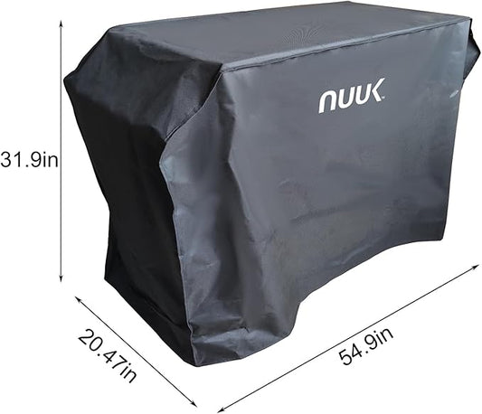 NUUK 20IN x 42IN Waterproof Outdoor Cooking Station Cover for Kitchen Prep Island, Heavy Duty UV Resistant BBQ Grill Table Covers for Pizza Oven Cart