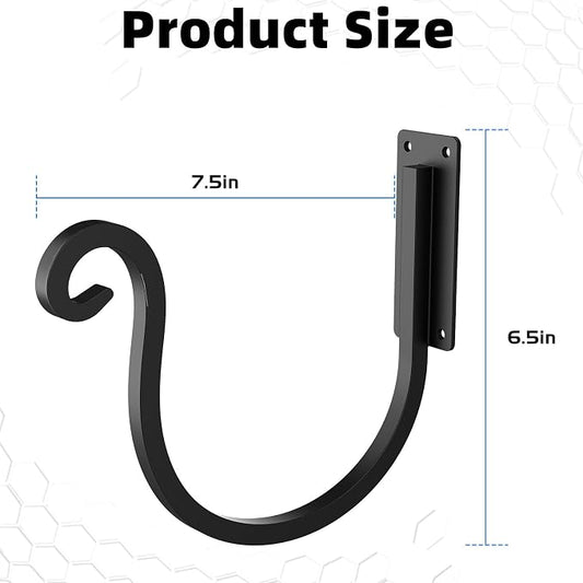 Garden Hose Holder Wall Mount,Heavy-Duty Wall Mount Water Hose Holder for Outside Water Hose Storage,Hose Reel Hooks for Garden(2 Pack)