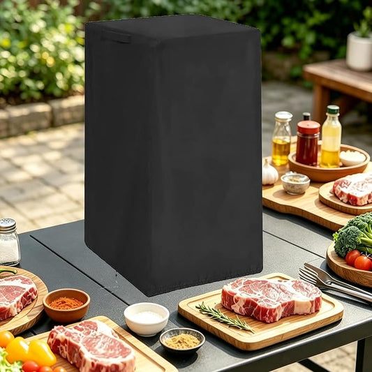 Smoker Cover Fit for Smokehouse Little Chief Front Load Smoker, Heavy Duty Waterproof Outdoor Grill Electric Smoker Covers-12 D x 12" W x 25" H