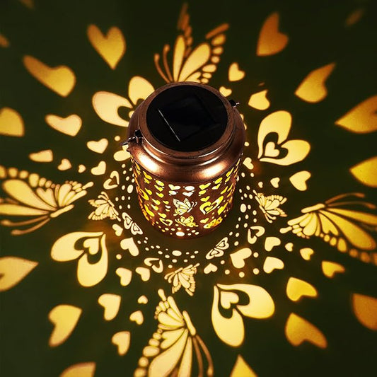 Solar Lanterns Outdoor, Love Mom Lantern Garden Decor Waterproof Decor Light Hanging Solar Lights Yard Decor, Christmas Gifts, Gifts for Women, Gifts for Mom, Gifts for Grandma