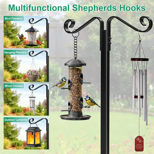 TomCare Garden Hose Holder Heavy Duty Water Hose Holder Holds 160 FT Hoses 4 Spikes Hose Reel Freestanding Hose Hanger Sturdy Hose Storage Stand for Outside Yard Lawn