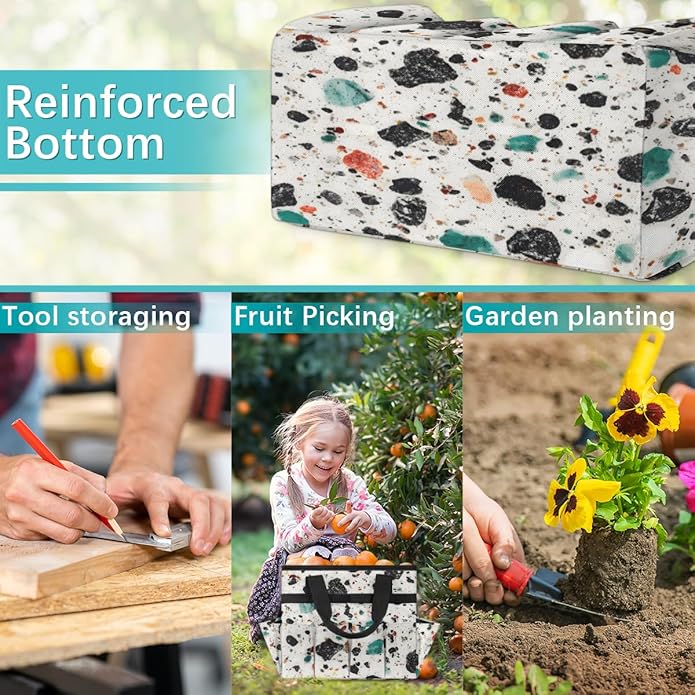 Garden Tool Bag Garden Tool Storage Bag with Pockets Handle Portable Garden Tote Bags for Women Men