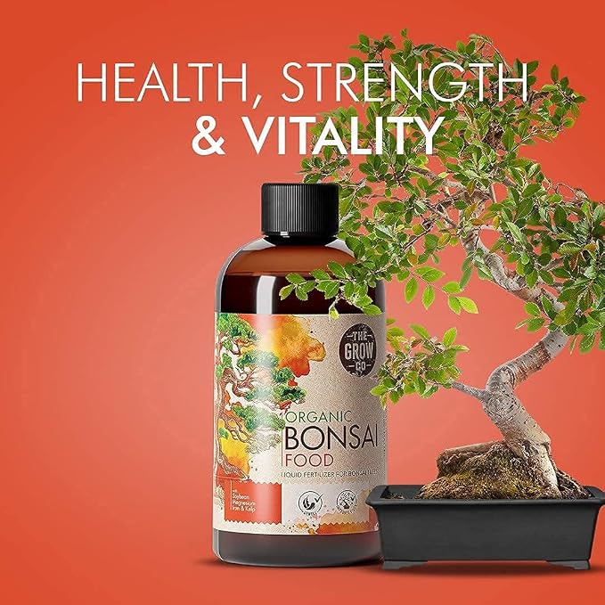 8oz Bonsai Fertilizer Liquid - Organic Bonsai Food Liquid Fertilizer for Long Term Health - Gentle Plant Food for Indoor and Outdoor Use, Promotes Robust Growth, Strong Stems and Beautiful Blooms