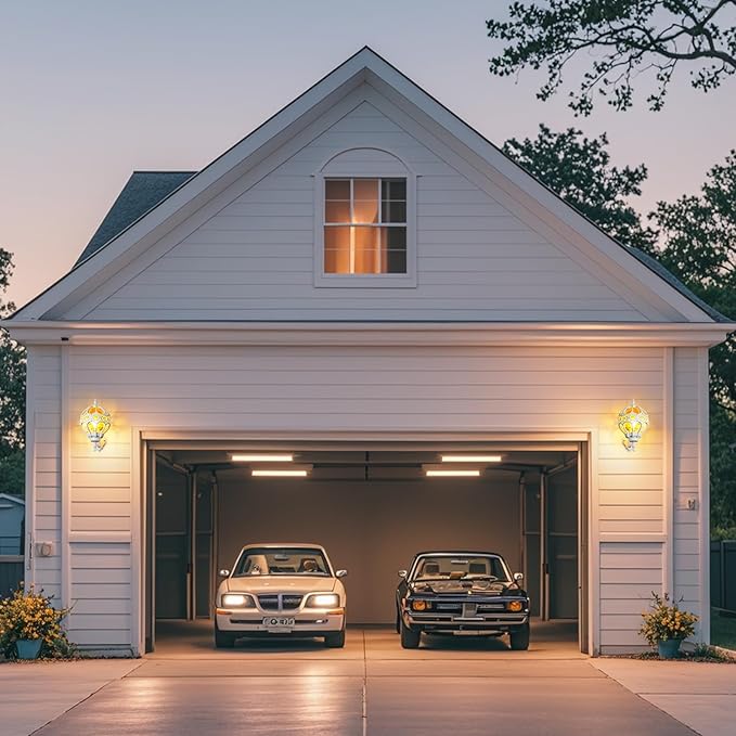 Globe Outdoor Wall Lights Fixtures, Anti Rust White Sphere Porch Wall Light,Aluminum Waterproof Outside spherical hardwired Lights for House Patio Porch Backyard Garage Front Door No Sensor,Large