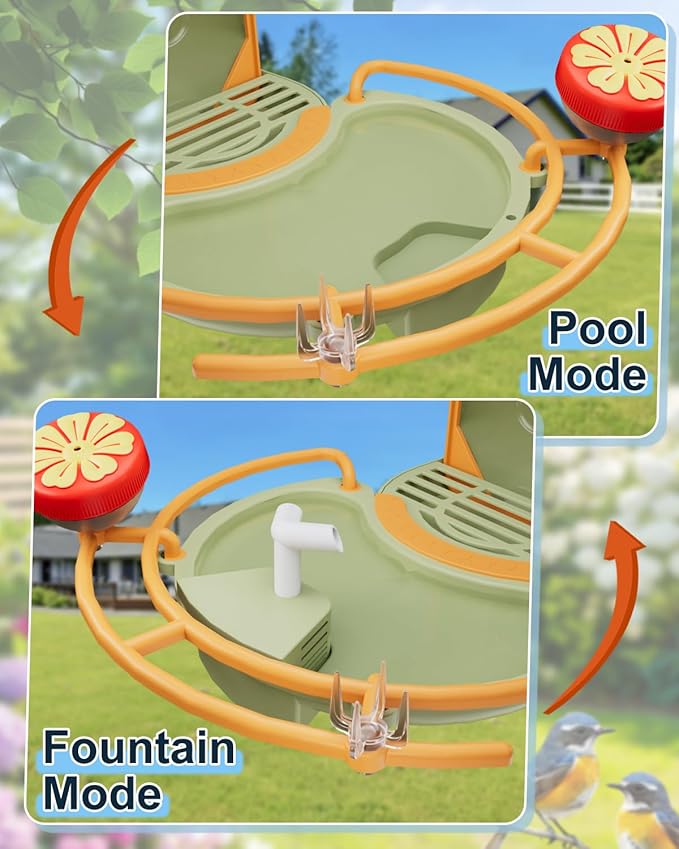 Bird Feeder with Camera, Smart Birdfeeder with Cam Solar Powered, 2K HD Video, AI Identification, Instant Arrival Alerts, IP66 Bird Bath & Feeder,Gift for BirdLover (with BirdBath, Blue)