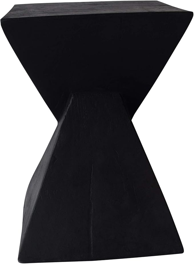 Christopher Knight Home Jerod Light-Weight Concrete Accent Table, Black
