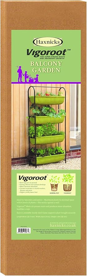 Tierra Garden - HAXNICKS VIGOROOT Balcony Garden, Green, Planter, Fabric
