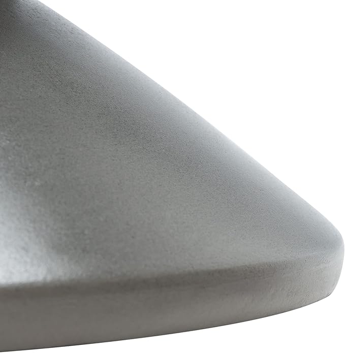 SAFAVIEH Outdoor Collection Katara Modern Dark Grey Concrete Accent Table (Fully Assembled) VNN1034A