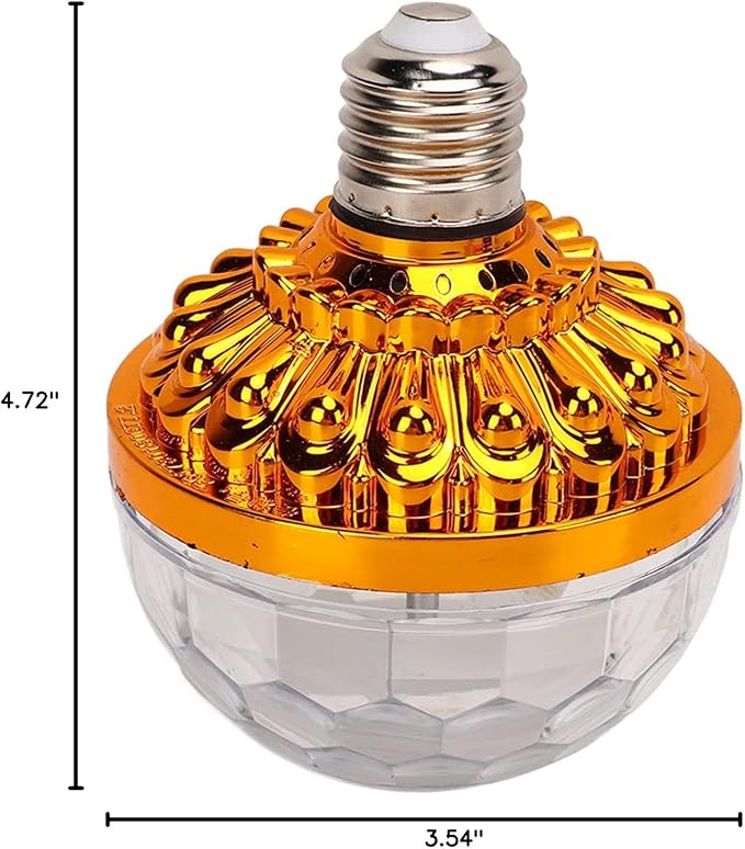 Garosa Color Rotating Bulb E27 RGB Color Changing Party LED Bulbs for Indoor Outdoor Parties, Photography US Plug 110‑240V