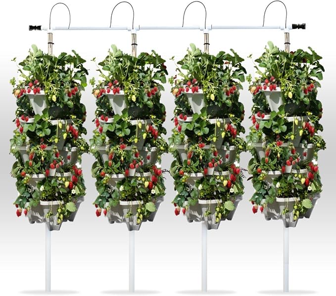 Mr. Stacky 5 Tiered Vertical Gardening Planter, Indoor & Outdoor